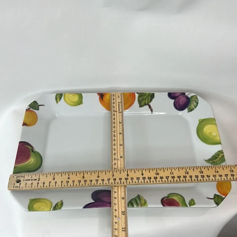 Garry’s Serving Platter Dried Fruit & Nuts 9 1/2 X 15 Inches Weigh 4 Pounds 7 Oz